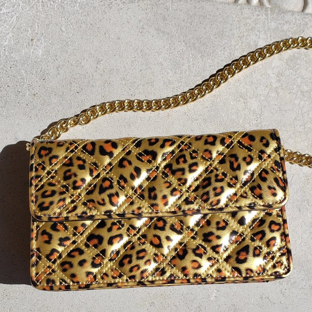 Marc by Marc Jacobs Leopard small quilted bag